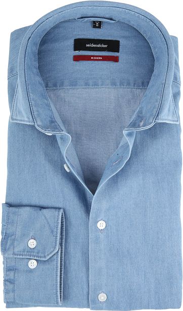 Seidensticker Shirt MF Denim Blue