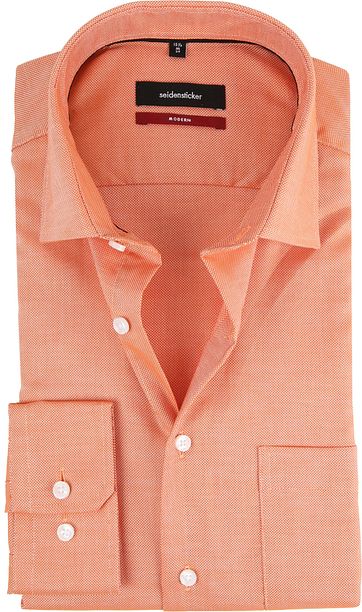 Seidensticker Shirt Orange