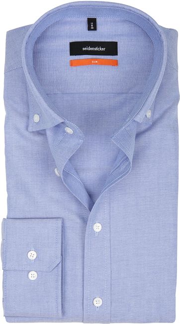 Seidensticker Shirt SF Button Down Blue