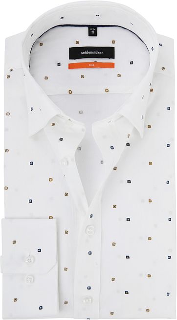 Seidensticker Shirt SF Print White