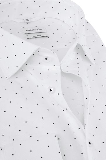 Seidensticker Shirt Shaped-Fit White Dots