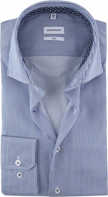 Seidensticker Shirt Stripes Blue