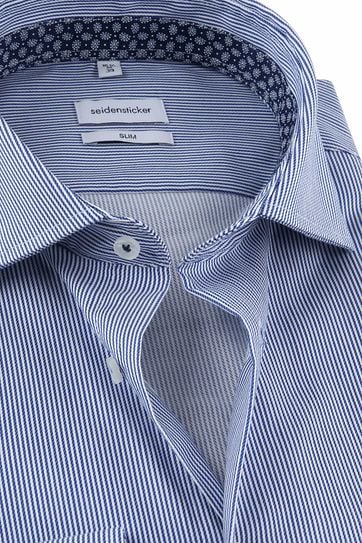 Seidensticker Shirt Stripes Blue