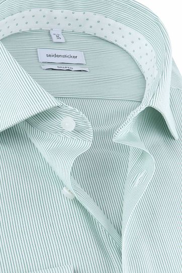 Seidensticker Shirt Stripes Green