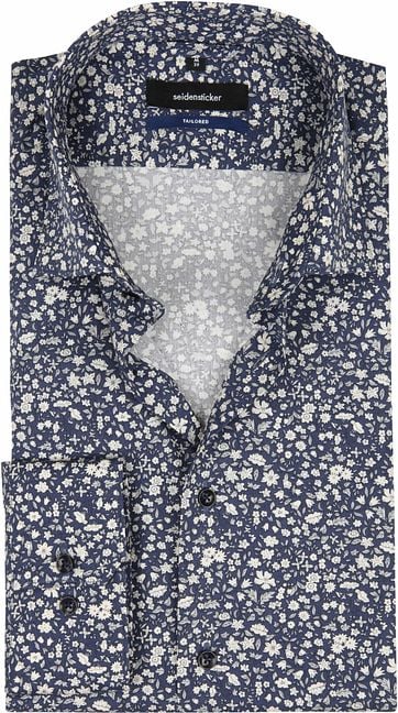 Seidensticker Shirt TF Flower Navy