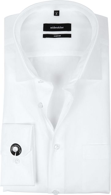 Seidensticker Strijkvrij Comfort-Fit Wit S7