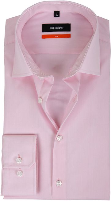 Seidensticker Strijkvrij Roze Slim-Fit