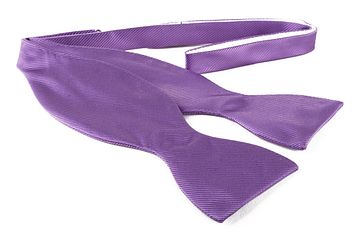 Selbstbinder Fliege Seide Flieder F26