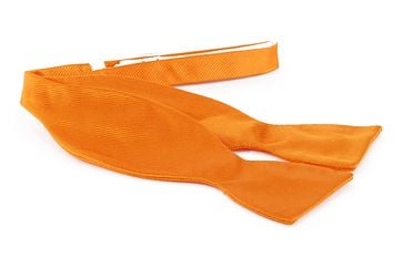 Selbstbinder Fliege Seide Orange F01