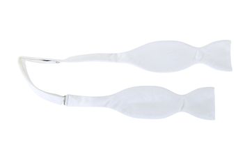 Selbstbinder Frack Fliege Weiß Piqué