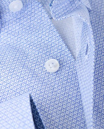 Shirt Suitable S2-1 Weiss Blau Drucken