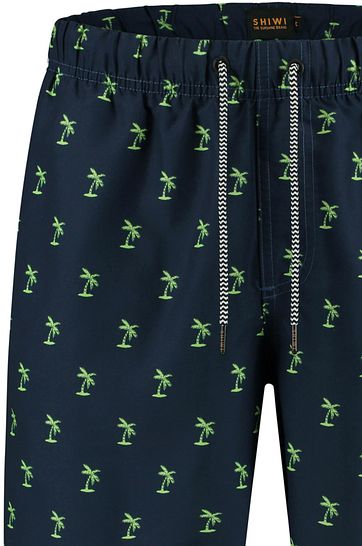 Shiwi Zwembroek Palmbomen Navy Groen