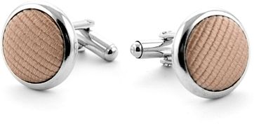 Silk Cufflinks Beige F54