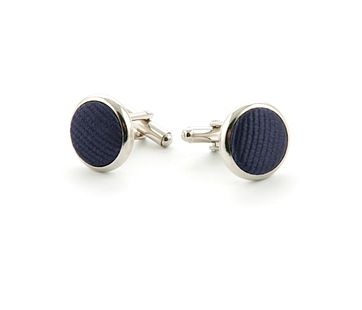 Silk Cufflinks Dark Purple F62