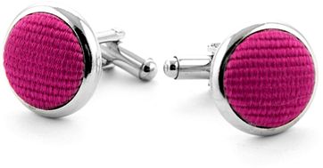 Silk Manschettenknöpfe Dunkel Fuchsia F 66