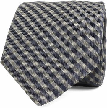 Silk Tie Check Green