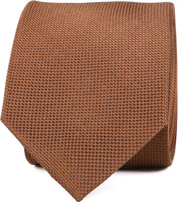 Silk Tie Dessin Cognac