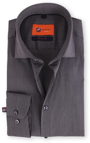 Skinny Fit Hemd Anthrazit 114-1