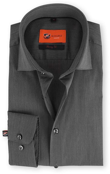 Skinny Fit Hemd Anthrazit 114-1