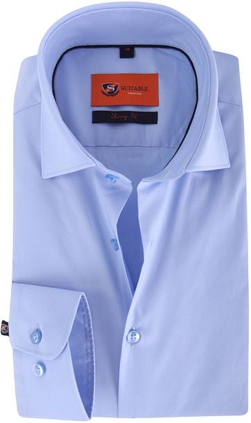 Skinny Fit Hemd Light Blue