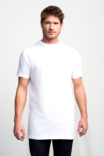 Slater 2-pack T-shirt Extra Lang Wit