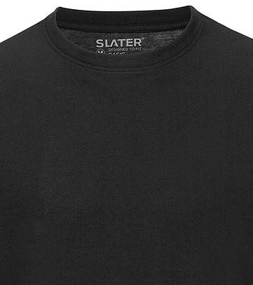 Slater 2er-Pack American T-shirt Schwarz