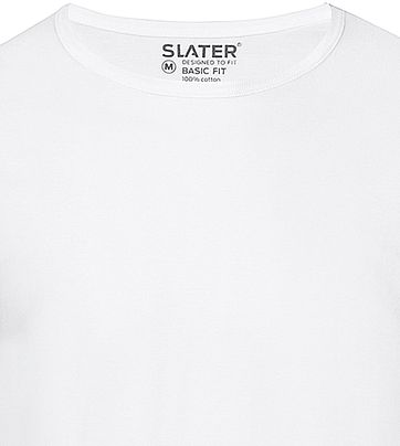 Slater 2er-Pack Basic Fit T-shirt Weiß