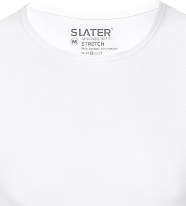 Slater 2er-Pack Stretch T-shirt Weiß