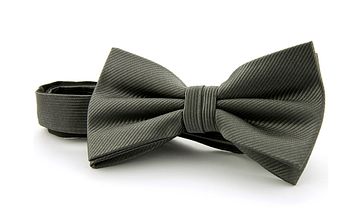 Smoking Fliege Seide Anthrazit F53