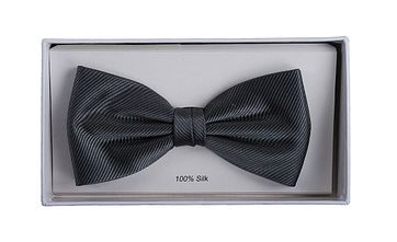 Smoking Fliege Seide Anthrazit F53