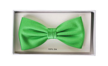 Smoking Fliege Seide Apfelgrün F33