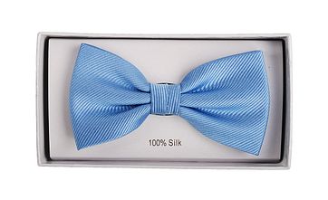 Smoking Fliege Seide Blau F02