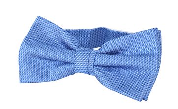 Smoking Fliege Seide Blau Motiv