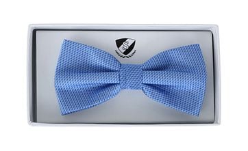 Smoking Fliege Seide Blau Motiv