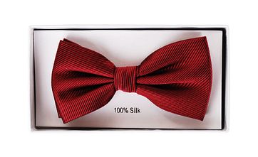 Smoking Fliege Seide Bordeaux F31