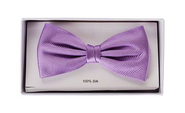 Smoking Fliege Seide Flieder F26