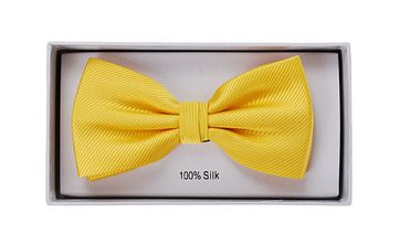 Smoking Fliege Seide Gelb F70