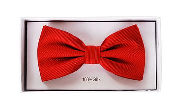 Smoking Fliege Seide Knallrot F34