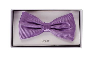 Smoking Fliege Seide Lila F30