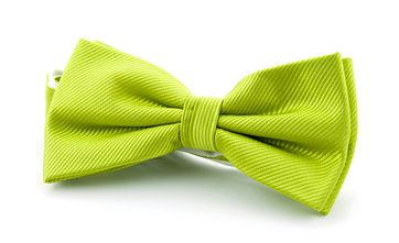 Smoking Fliege Seide Limettengrün F04