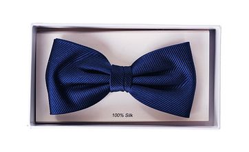 Smoking Fliege Seide Marineblau F35