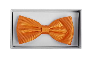 Smoking Fliege Seide Orange F01