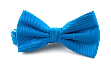 Smoking Fliege Seide Ozeanblau  F32