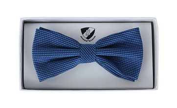 Smoking Fliege Seide Royalblau Motiv