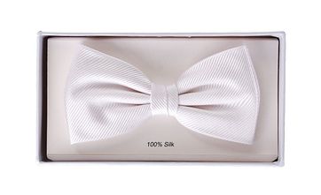 Smoking Fliege Seide Weiß F27