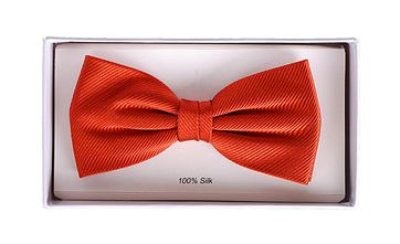 Smoking Fliege Seide Ziegelrot F14