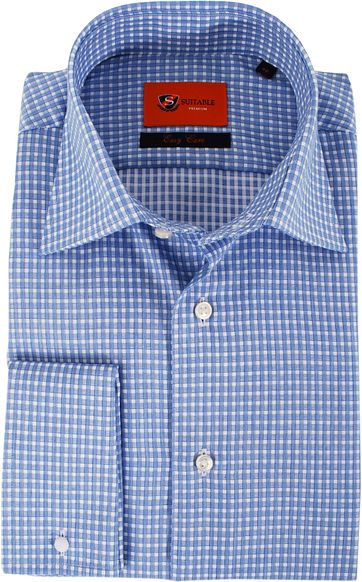 Suitable Strijkvrij Shirt Blue Check Dm suitable kopen in de aanbieding Suitable Strijkvrij Shirt Blue Check Dm suitable kopen in de aanbieding