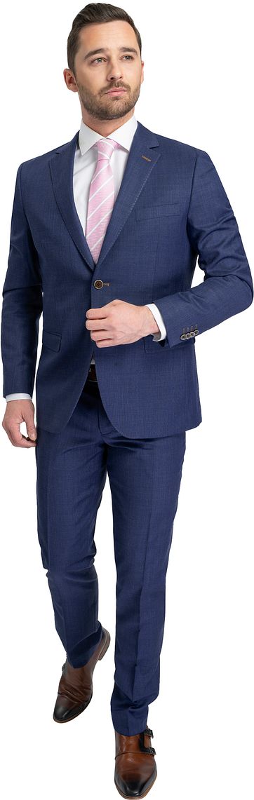 Suitable Anzug Lucius Elos Blau