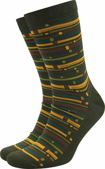 Suitable Bamboe Pattern Sokken Groen