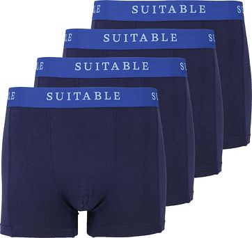 Suitable Bamboo Boxershorts 4er-Pack Dunkelblau